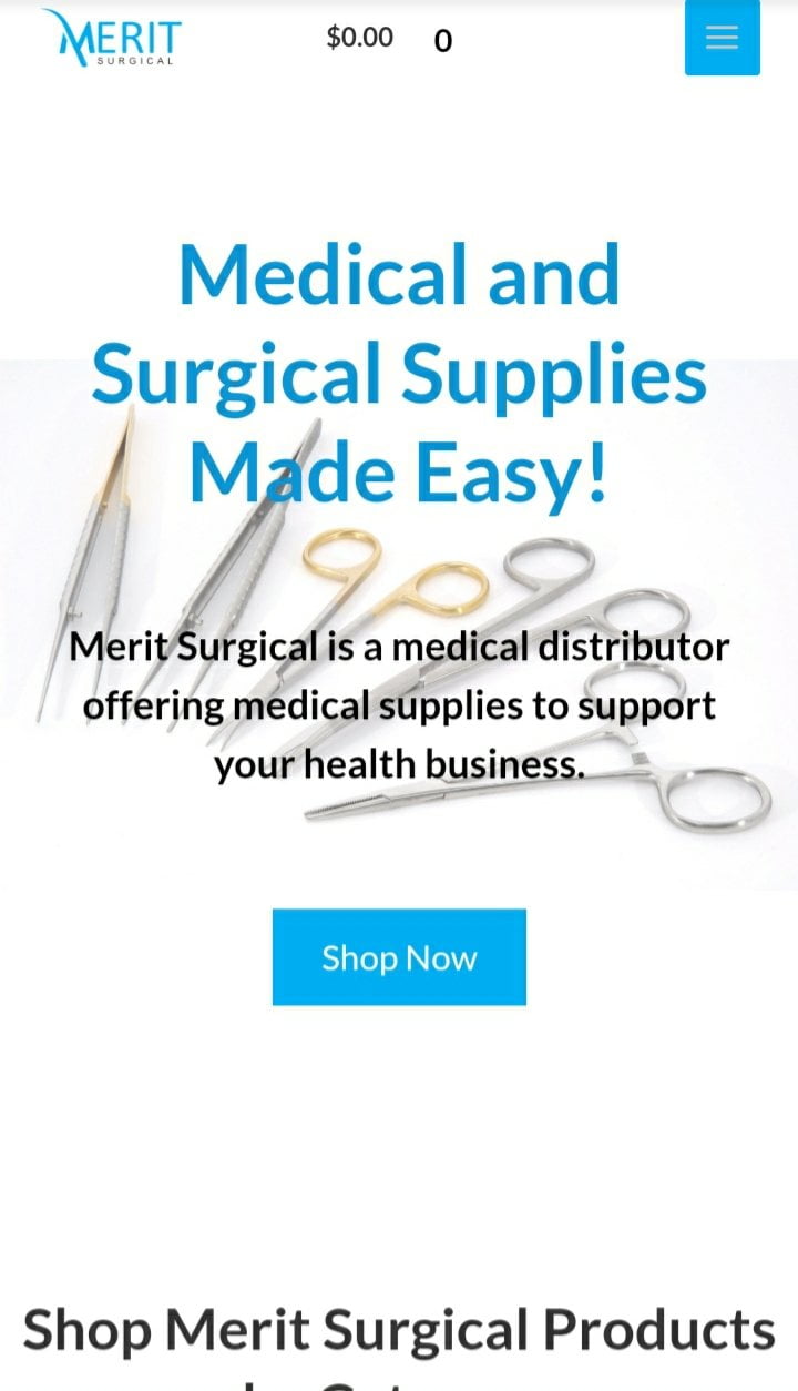 Merit-Surgical-Medical-Suppplies-Ecommerce-Website